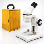 Field Trip Microscope with Wooden Carrying Case